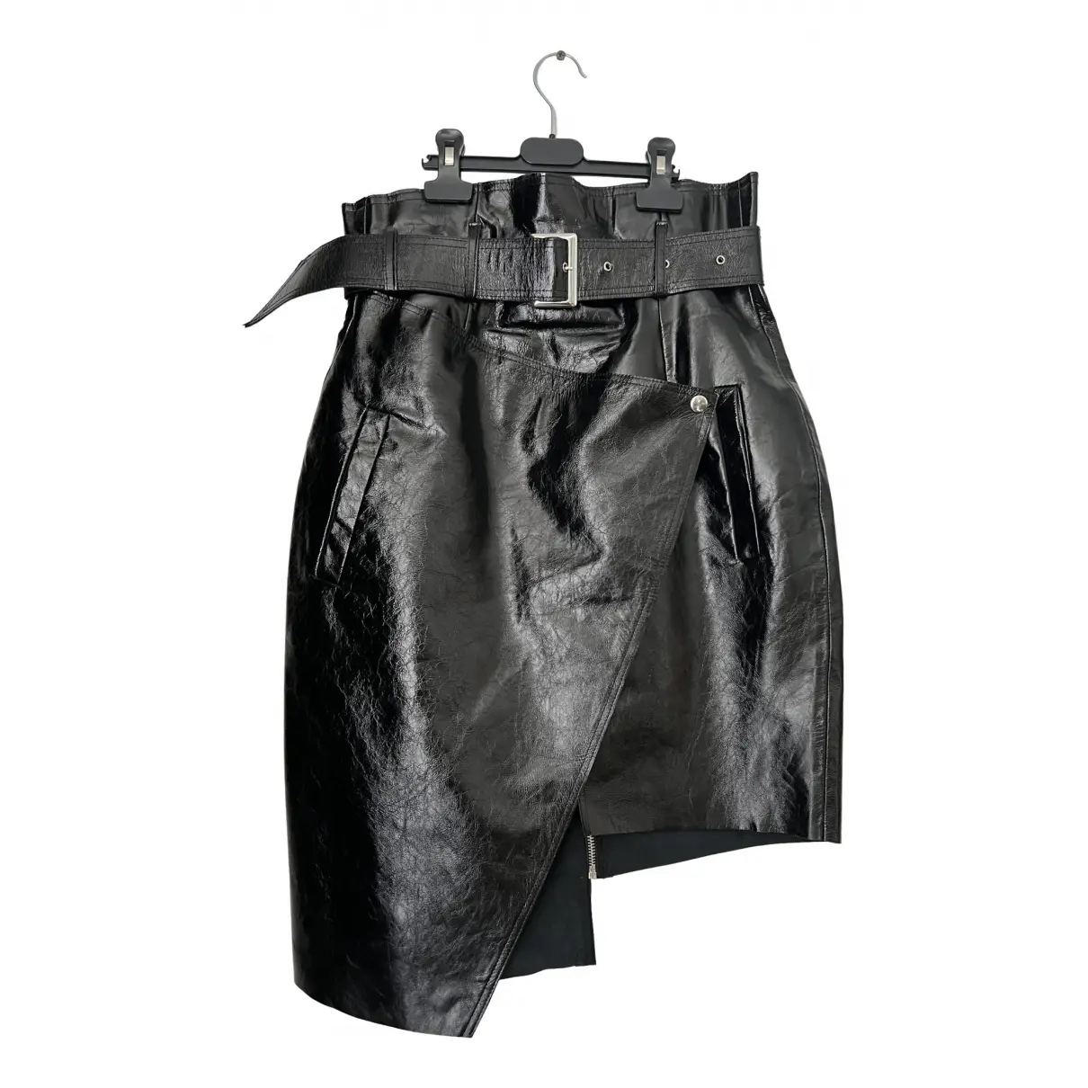 Leather mid-length skirt Norina St