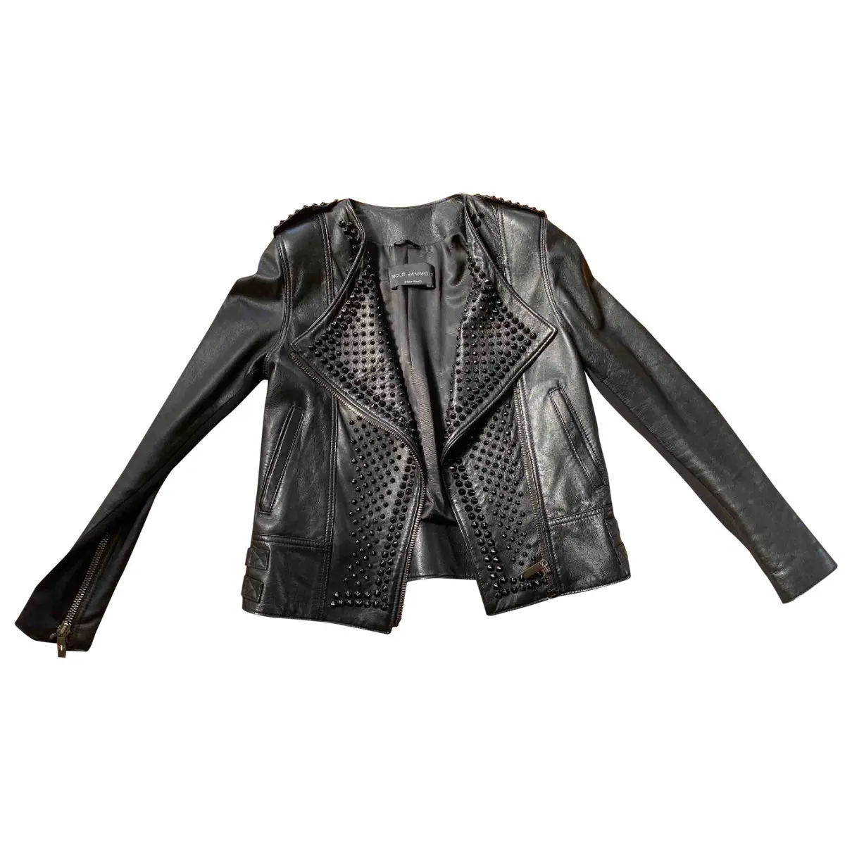 Leather jacket Nour Hammour