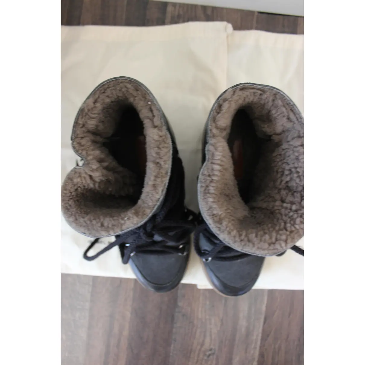 Nowles leather snow boots Isabel Marant
