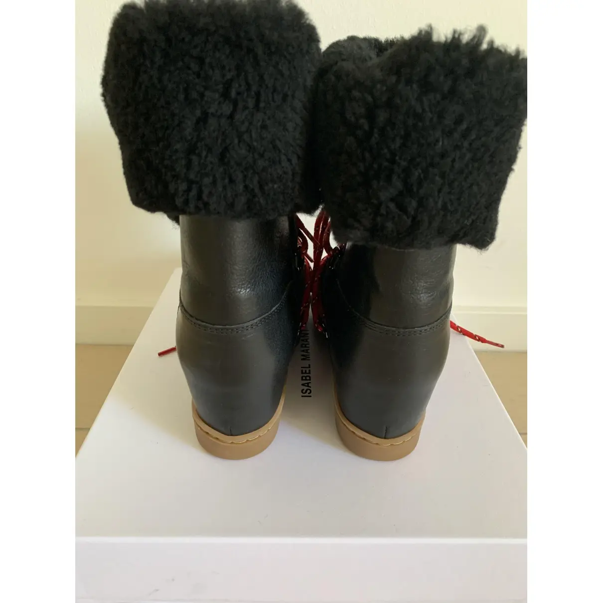 Buy Isabel Marant Nowles leather snow boots online
