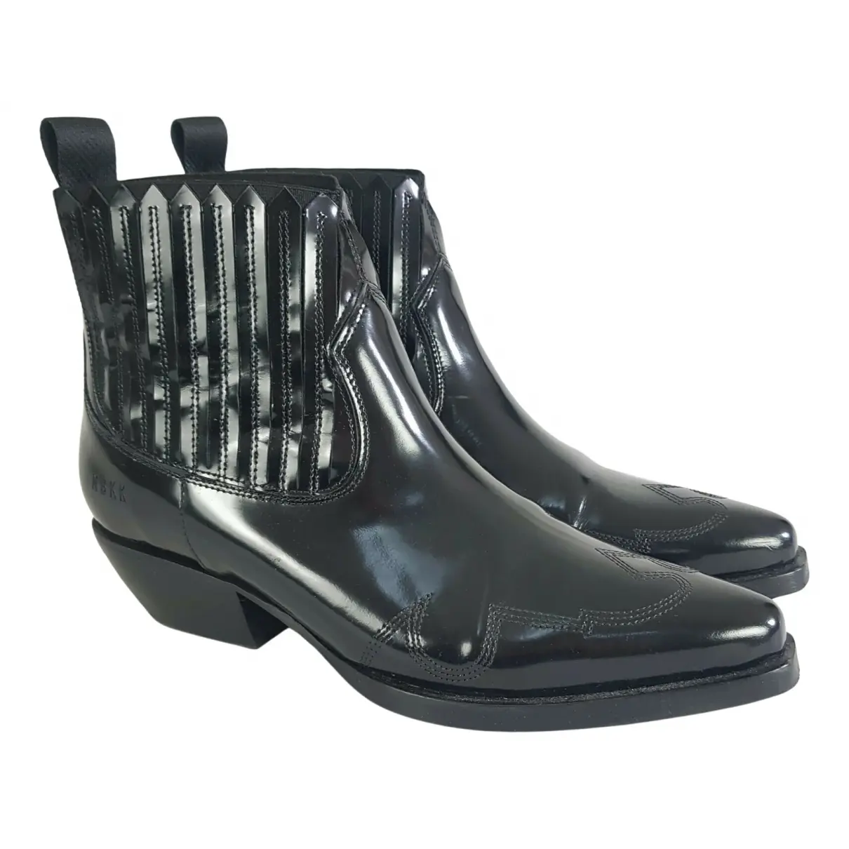 Leather western boots Nubikk