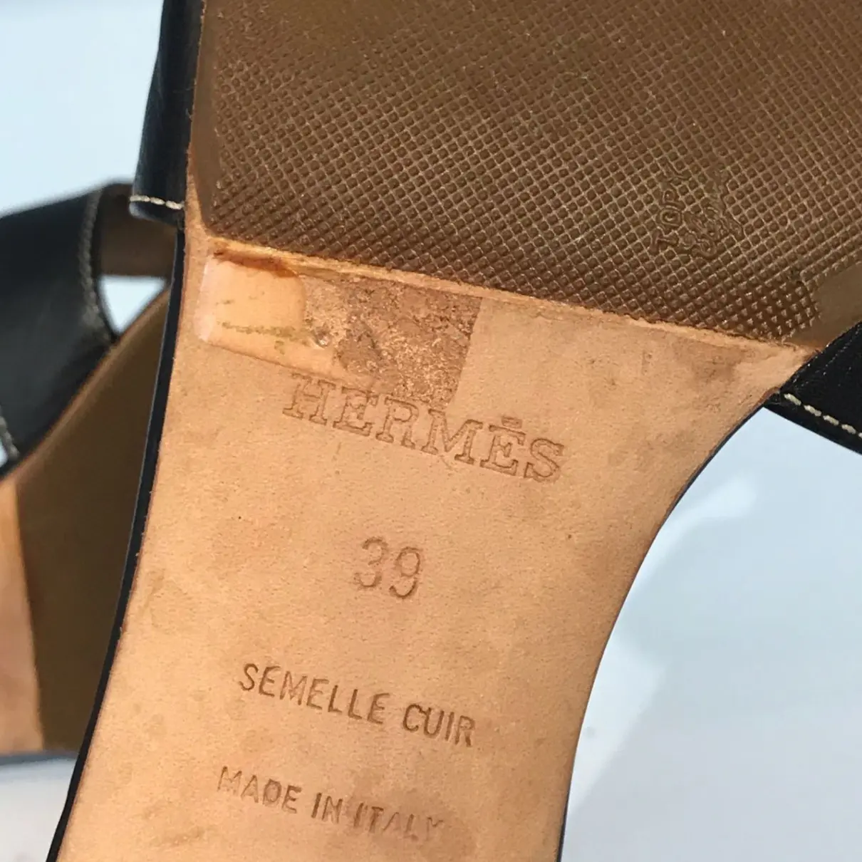 Oasis leather mules Hermès