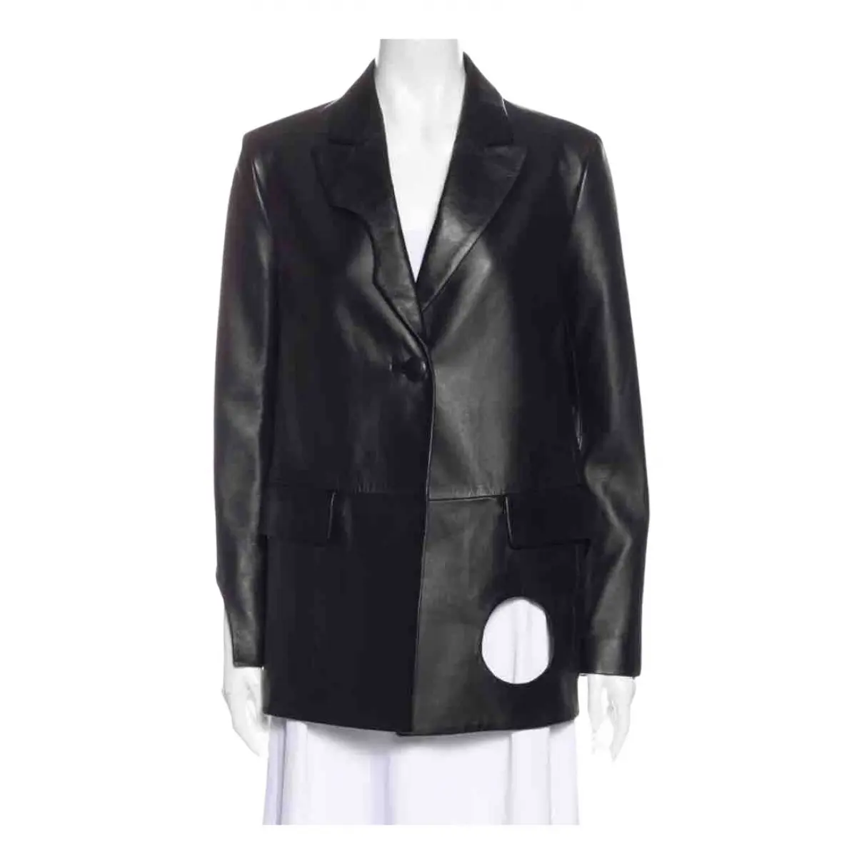 Leather blazer Off-White