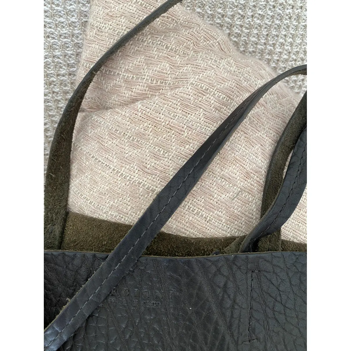 Leather tote Orciani