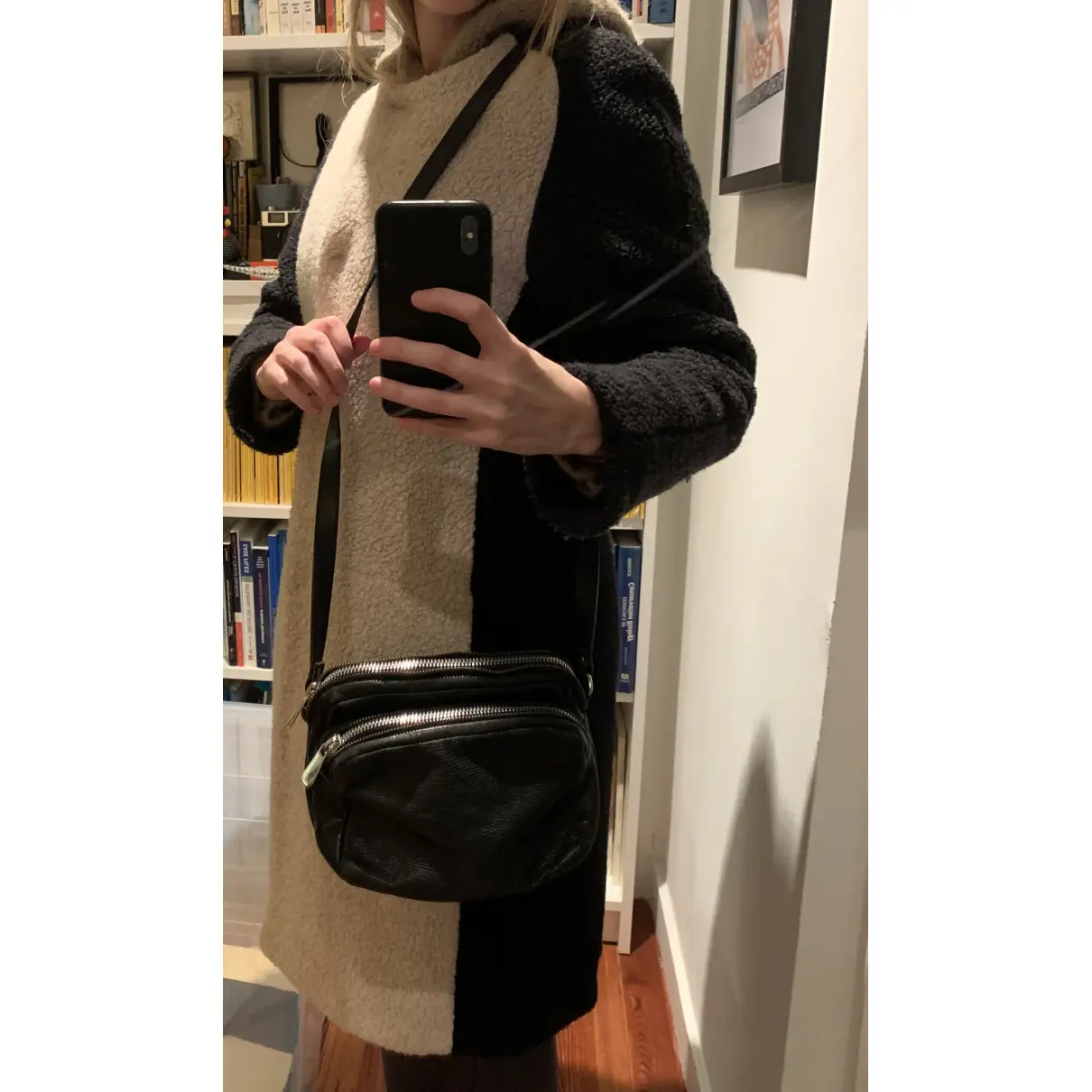Leather handbag & Other Stories