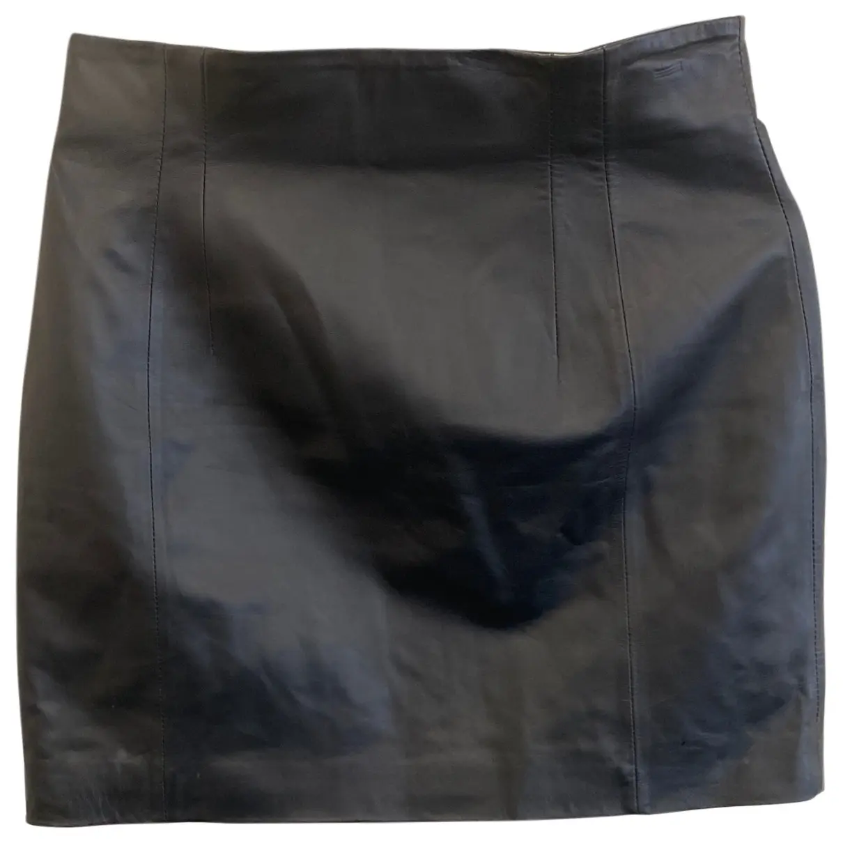 Leather mini skirt & Other Stories