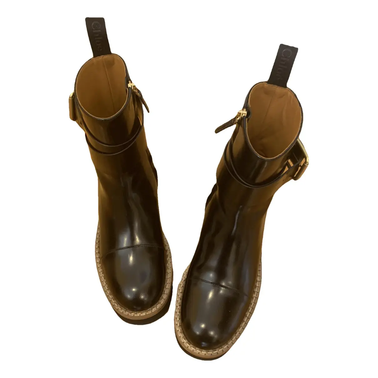Owena leather riding boots