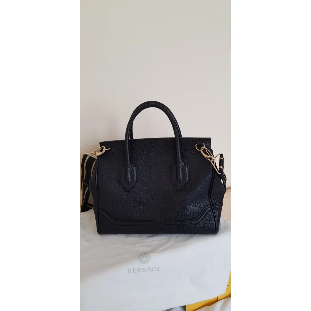 Buy Versace Palazzo Empire leather handbag online