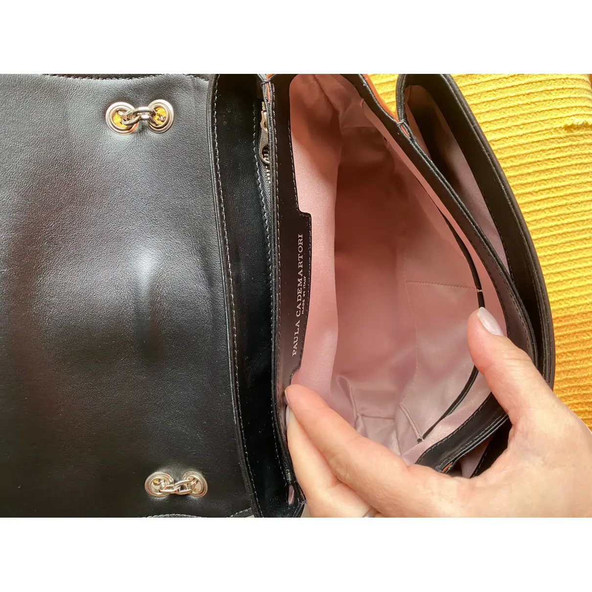 Leather handbag Paula Cademartori