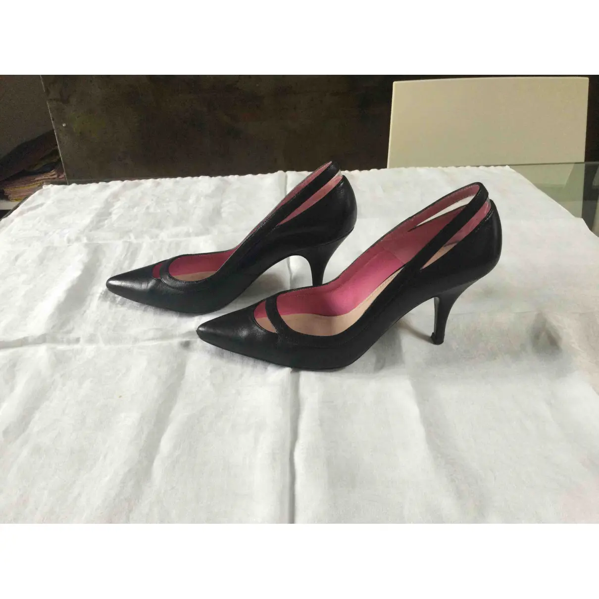 Buy Paule Ka Leather heels online