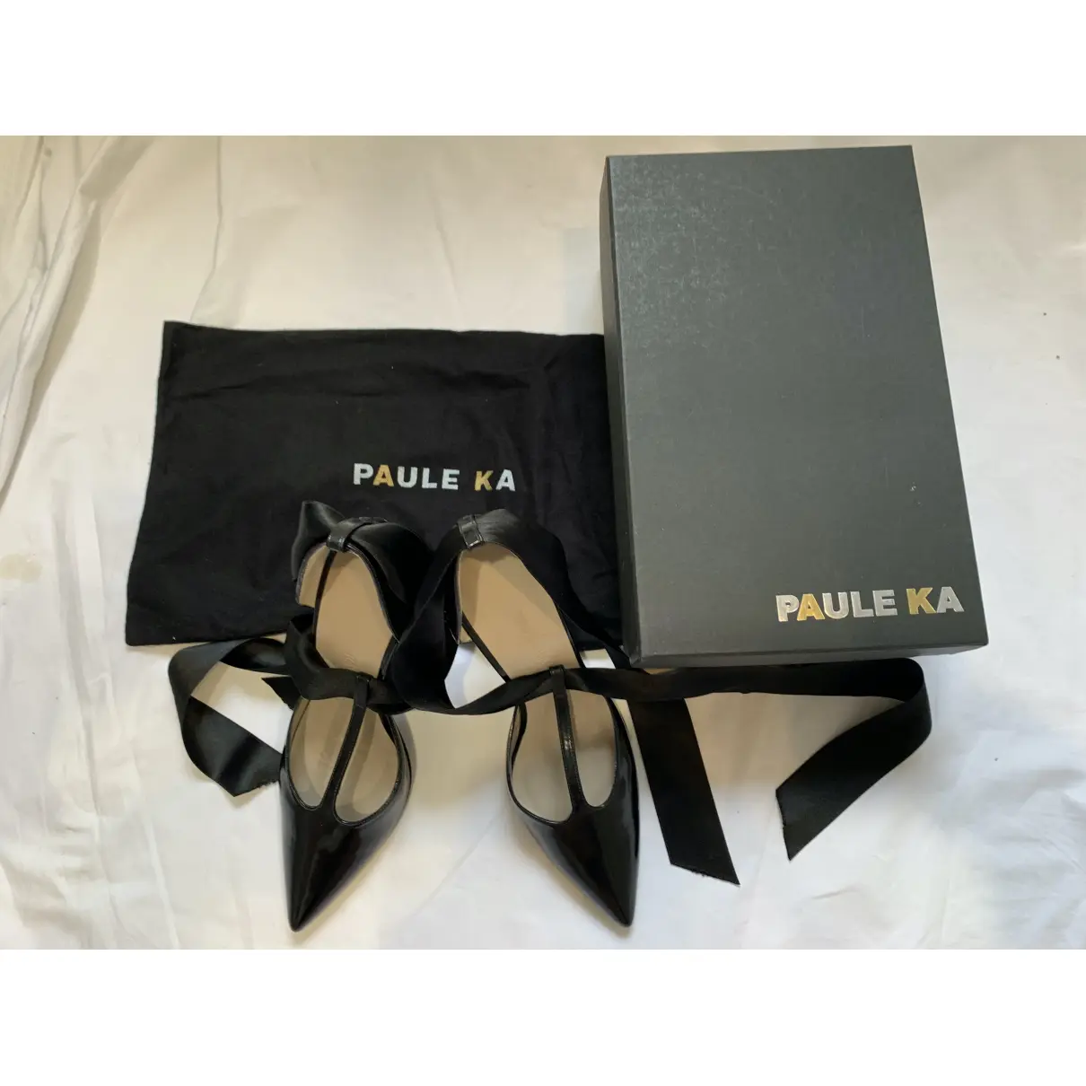 Leather heels Paule Ka