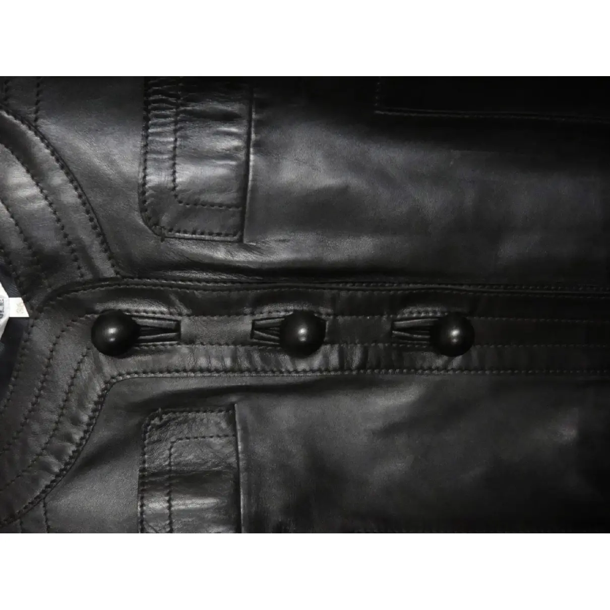 Buy Paule Ka Black Leather Jacket online