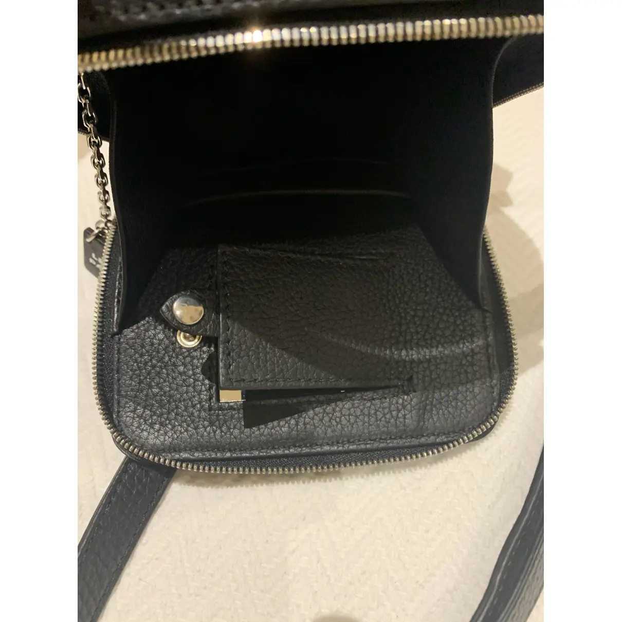 Pavé leather handbag Sonia Rykiel