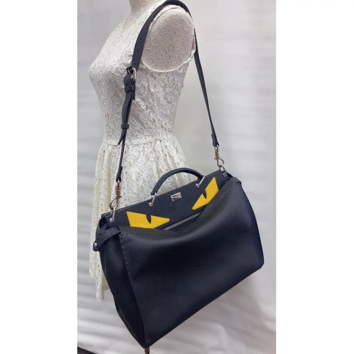 Buy Fendi Peekaboo leather bag online