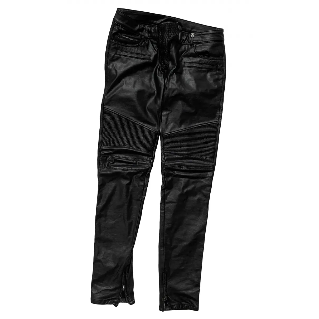 Leather straight pants Philipp Plein