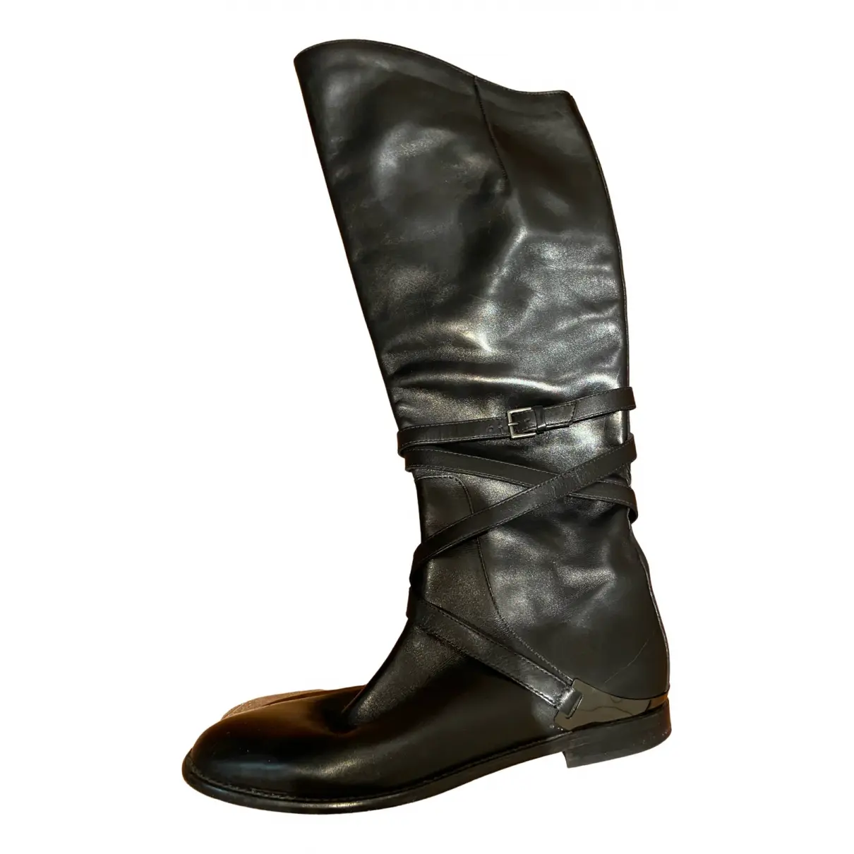 Leather riding boots Philosophy Di Alberta Ferretti