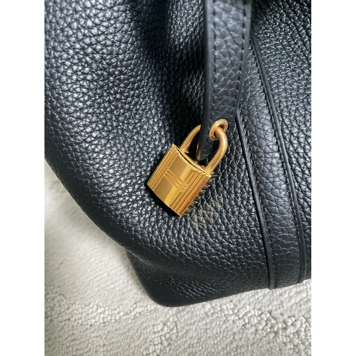 Picotin leather tote Hermès