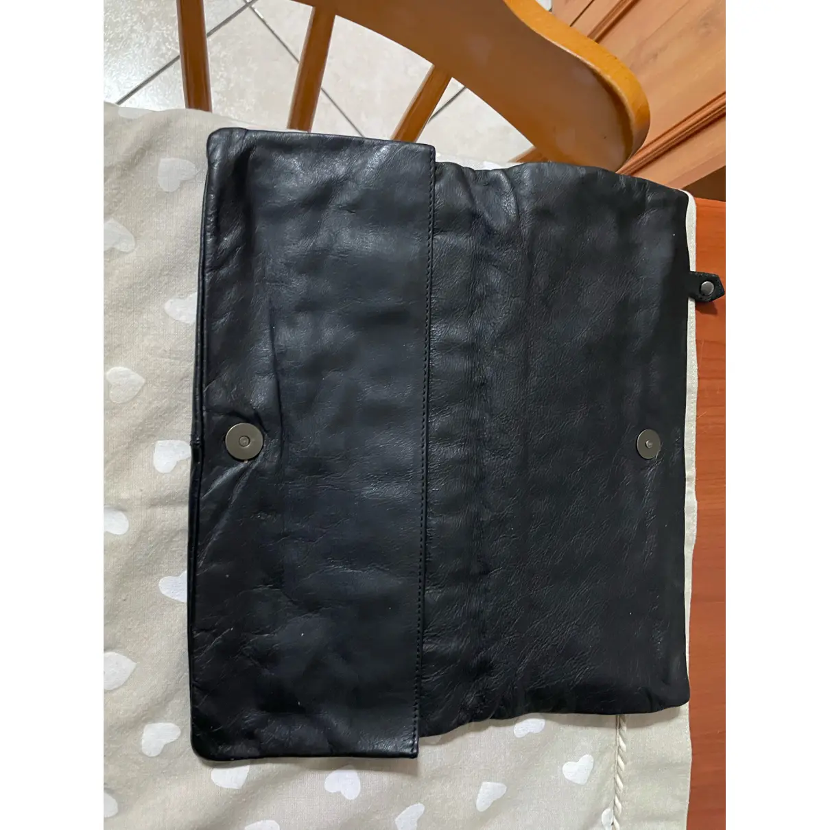 Leather clutch bag Pierre Balmain