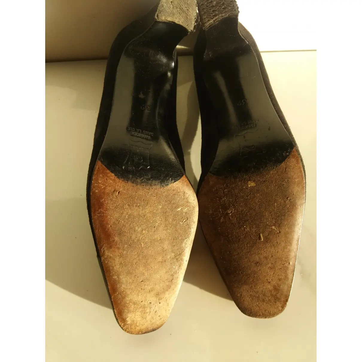 Leather heels Pierre Balmain - Vintage