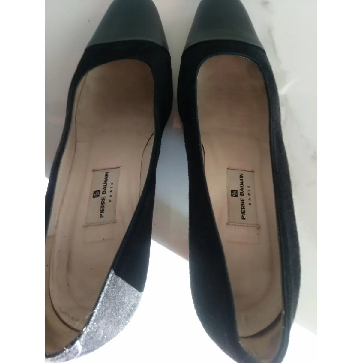 Leather heels Pierre Balmain - Vintage