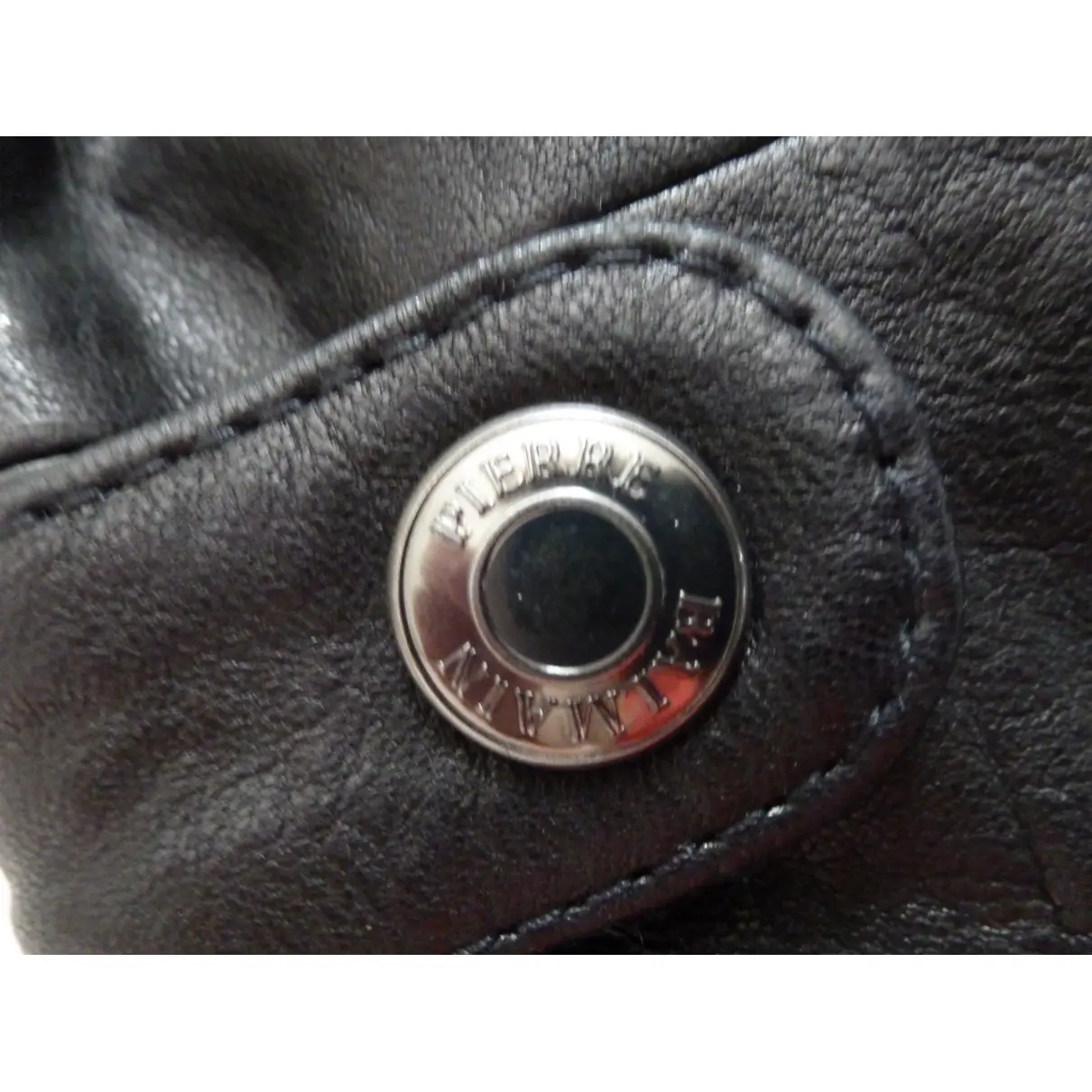 Leather cardi coat Pierre Balmain - Vintage