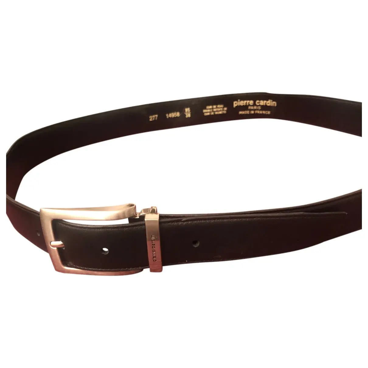 Leather belt Pierre Cardin