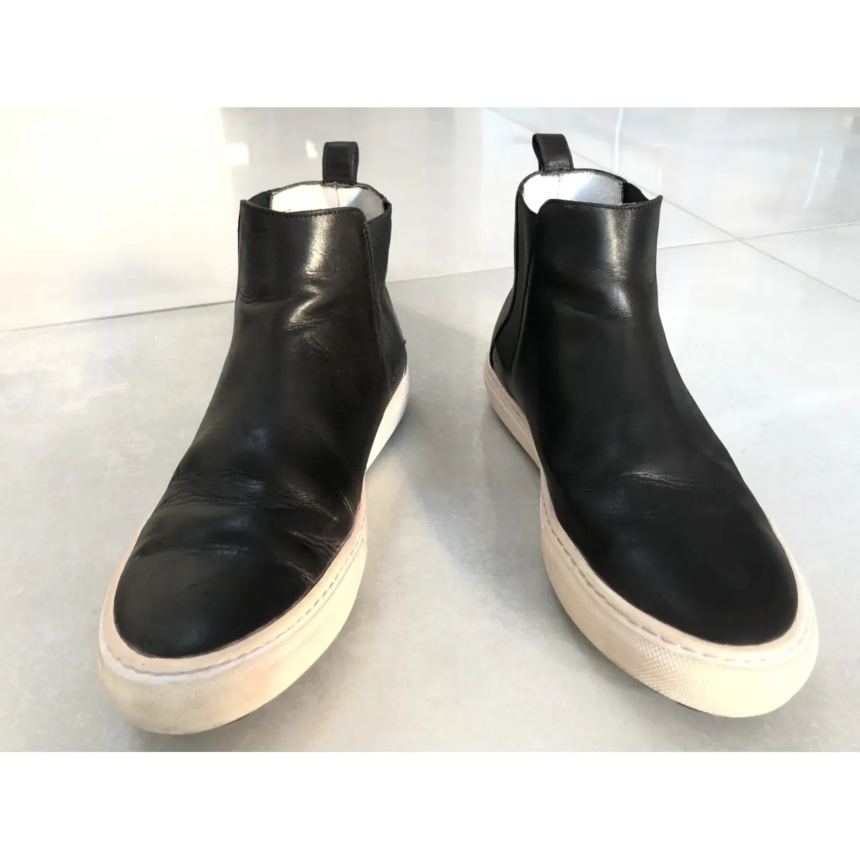 Pierre Hardy Leather high trainers for sale