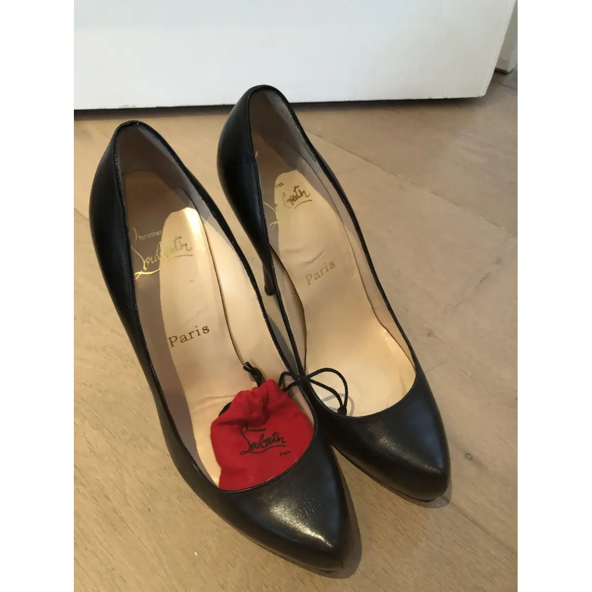 Buy Christian Louboutin Pigalle Plato leather heels online