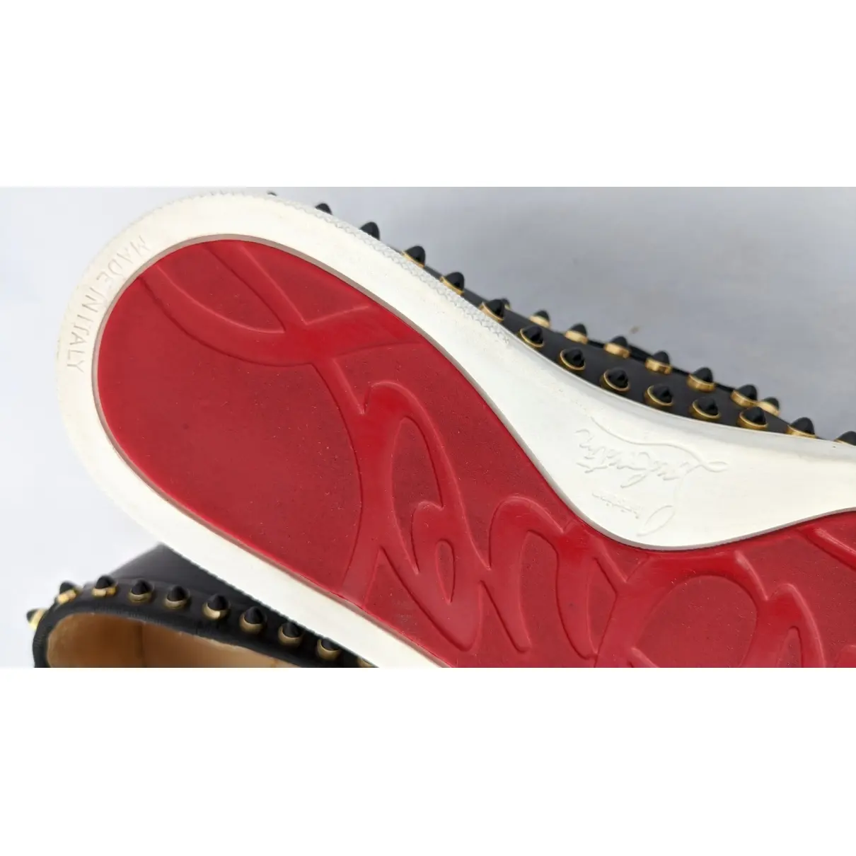 Pik Boat leather trainers Christian Louboutin