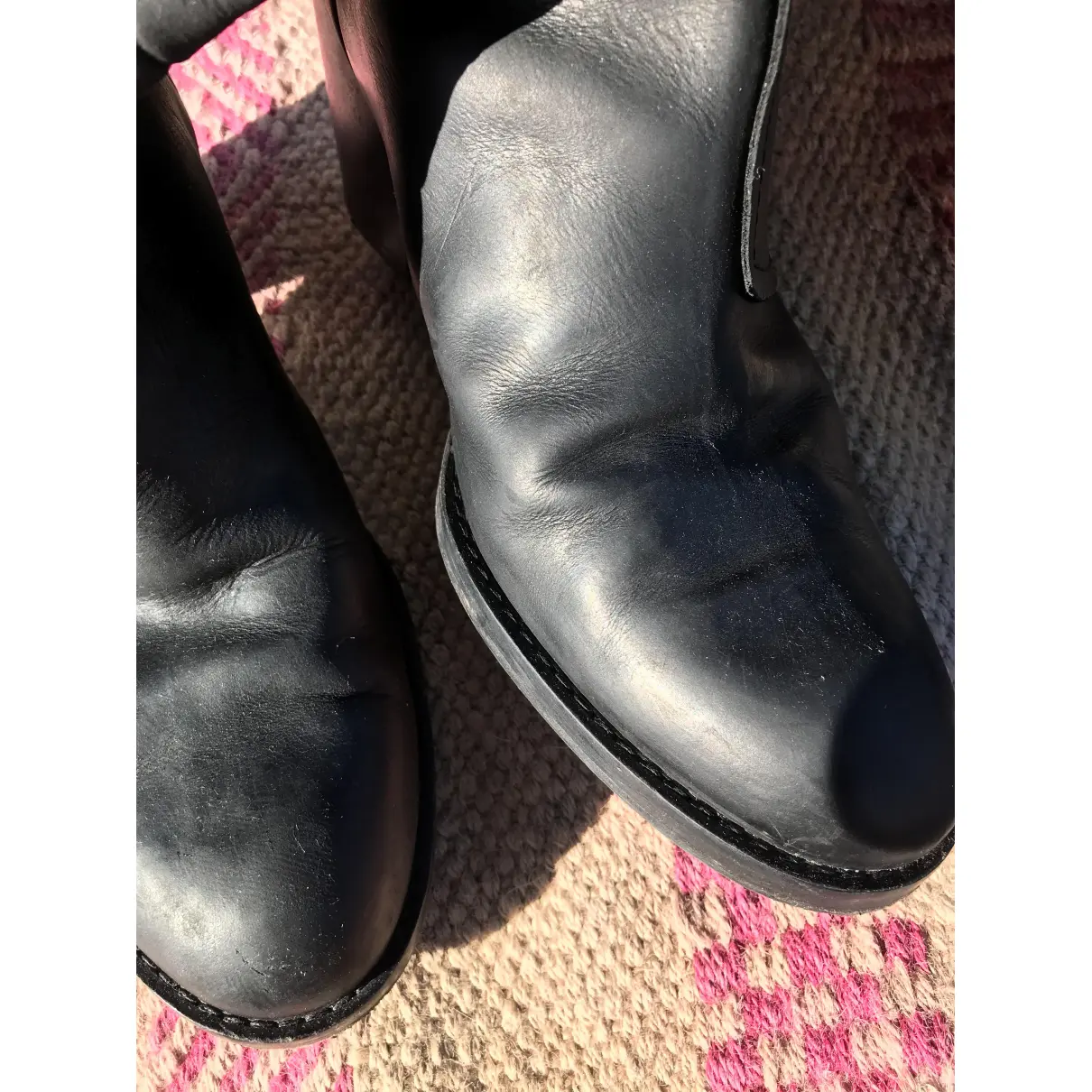 Buy Acne Studios Pistol leather riding boots online