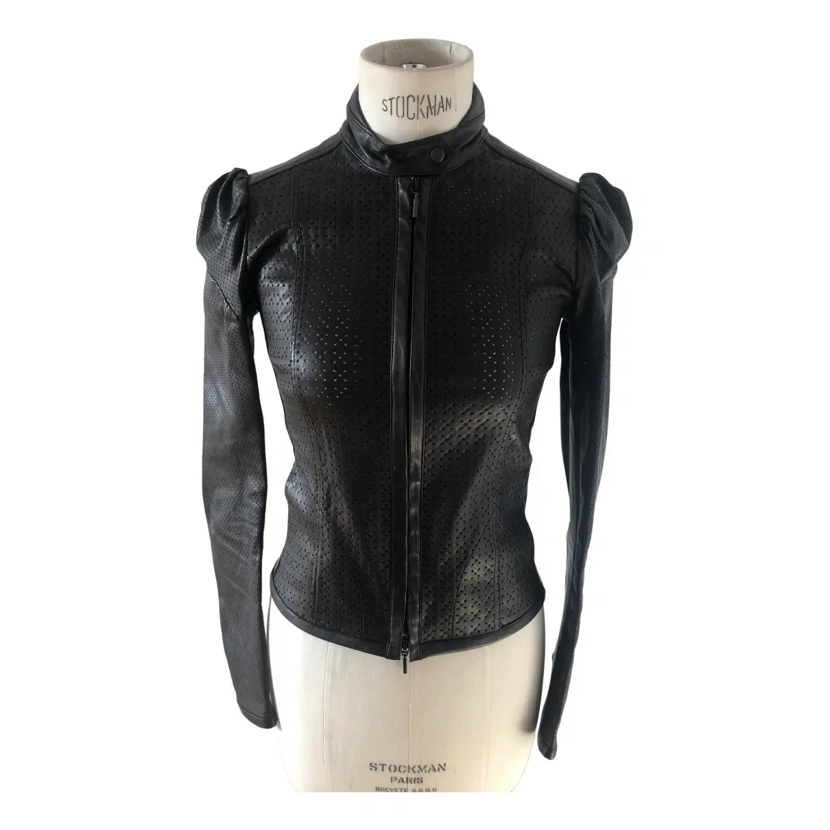 Leather biker jacket Plein Sud - Vintage