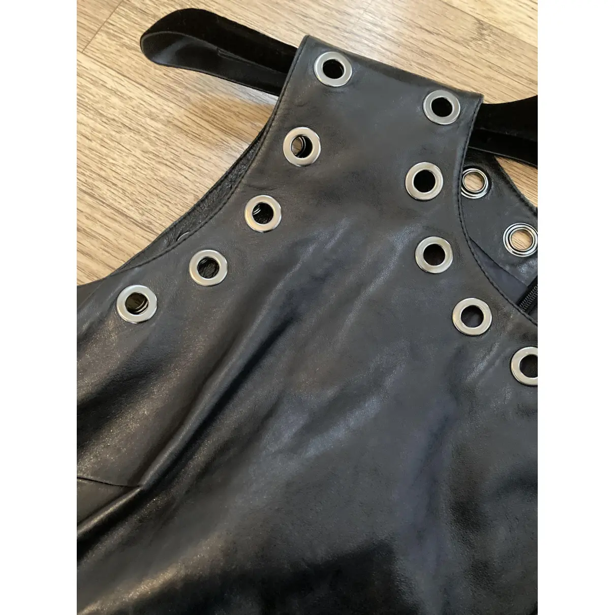 Leather mini dress Plein Sud