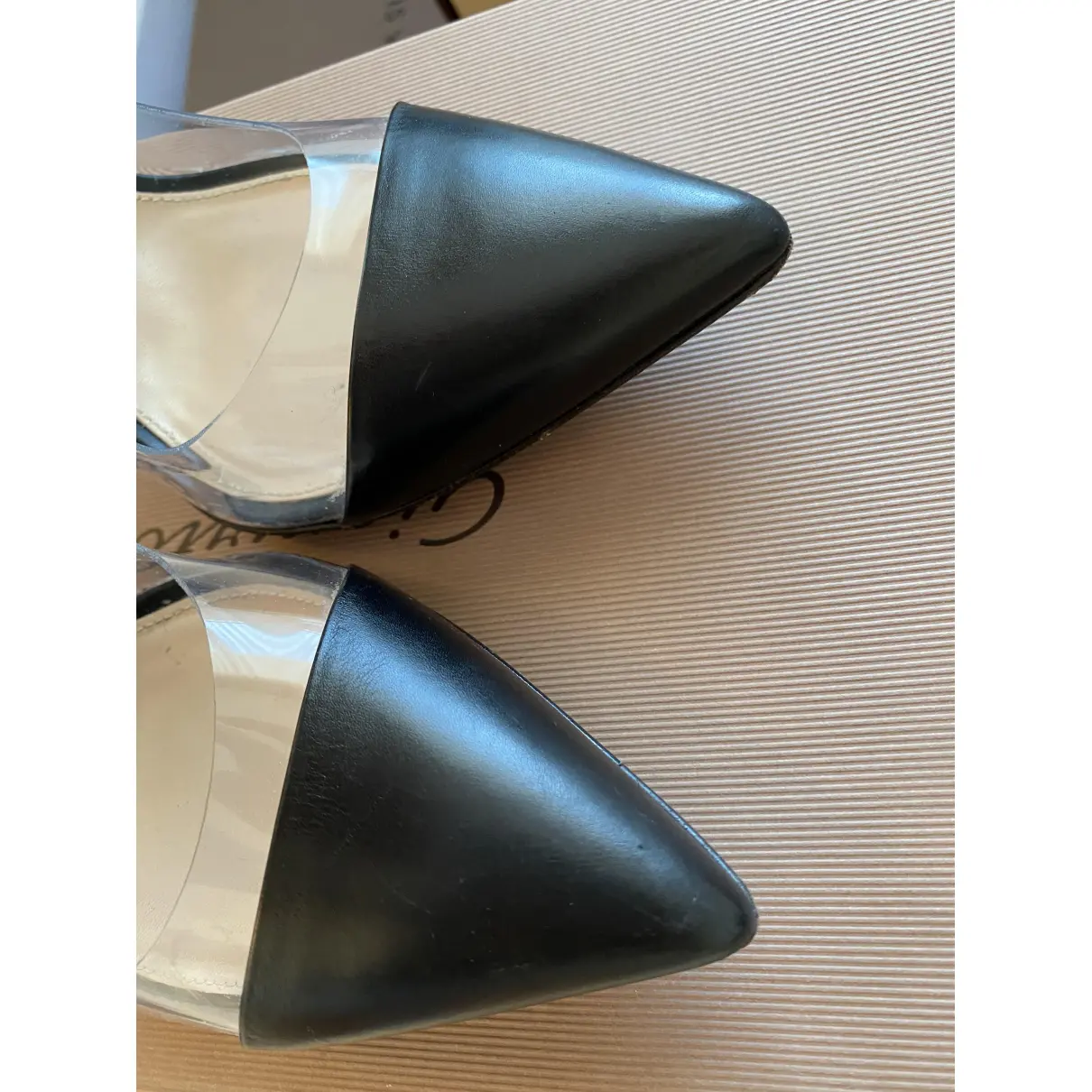 Plexi leather heels Gianvito Rossi