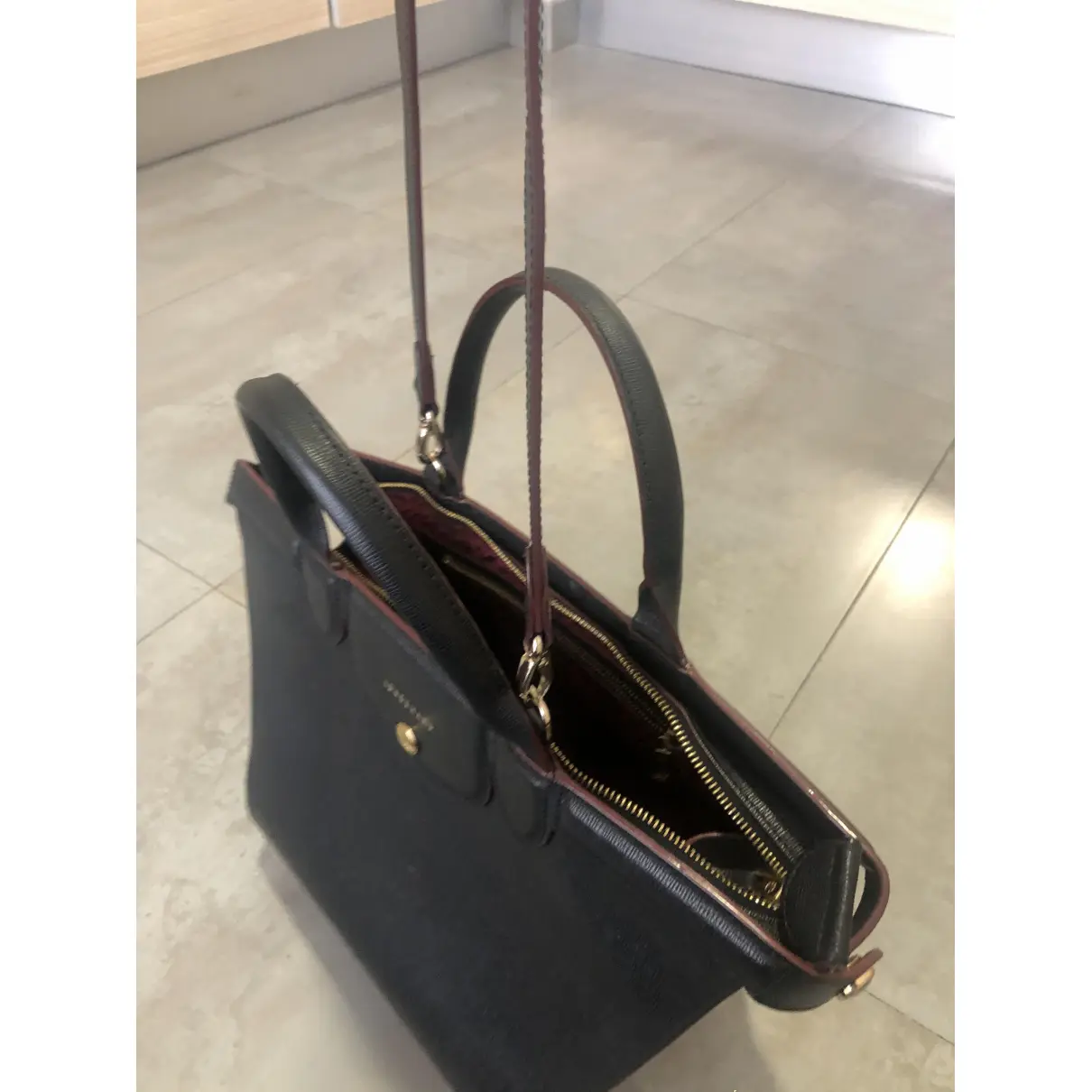 Buy Longchamp Pliage  leather handbag online