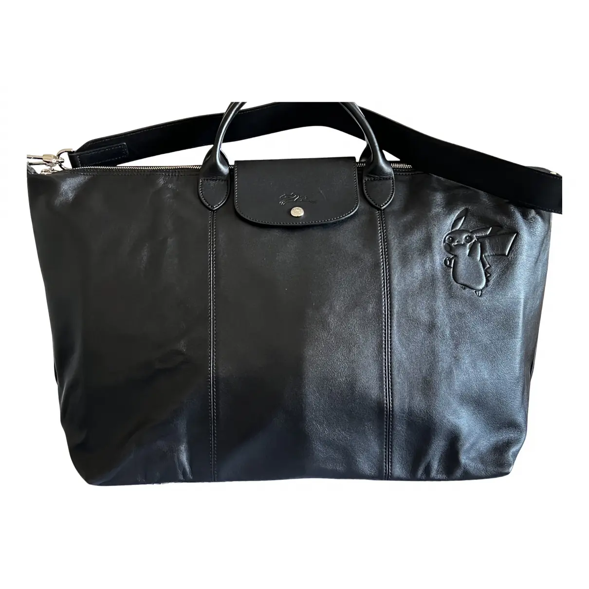 Pliage leather travel bag Longchamp