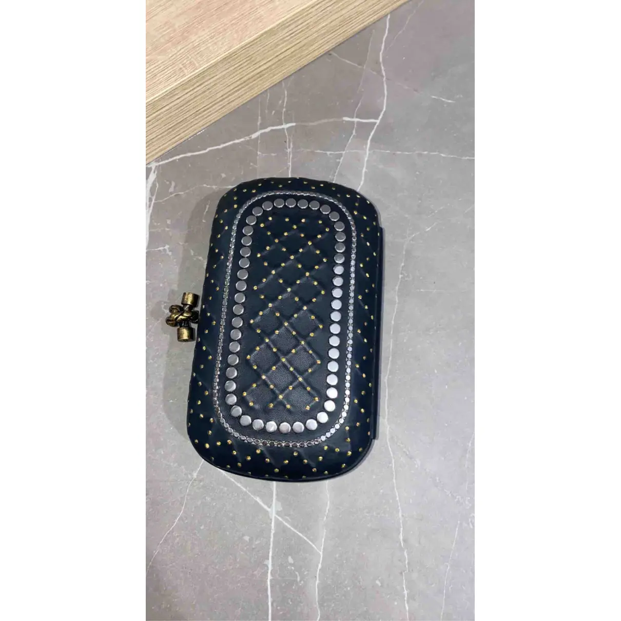 Buy Bottega Veneta Pochette Knot leather clutch bag online