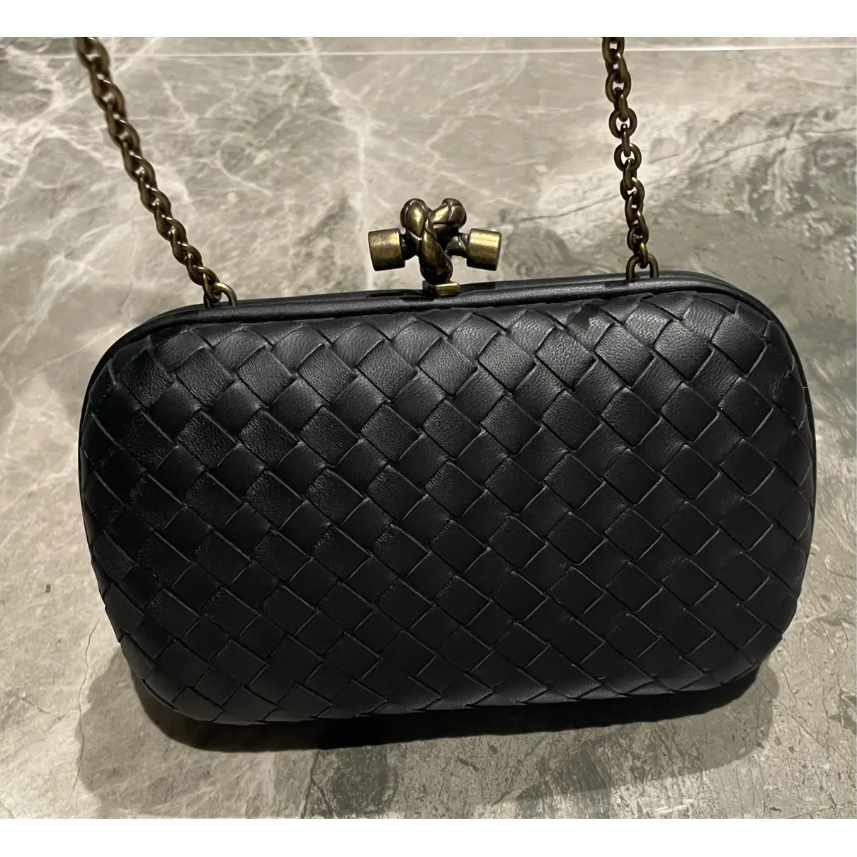 Buy Bottega Veneta Pochette Knot leather crossbody bag online