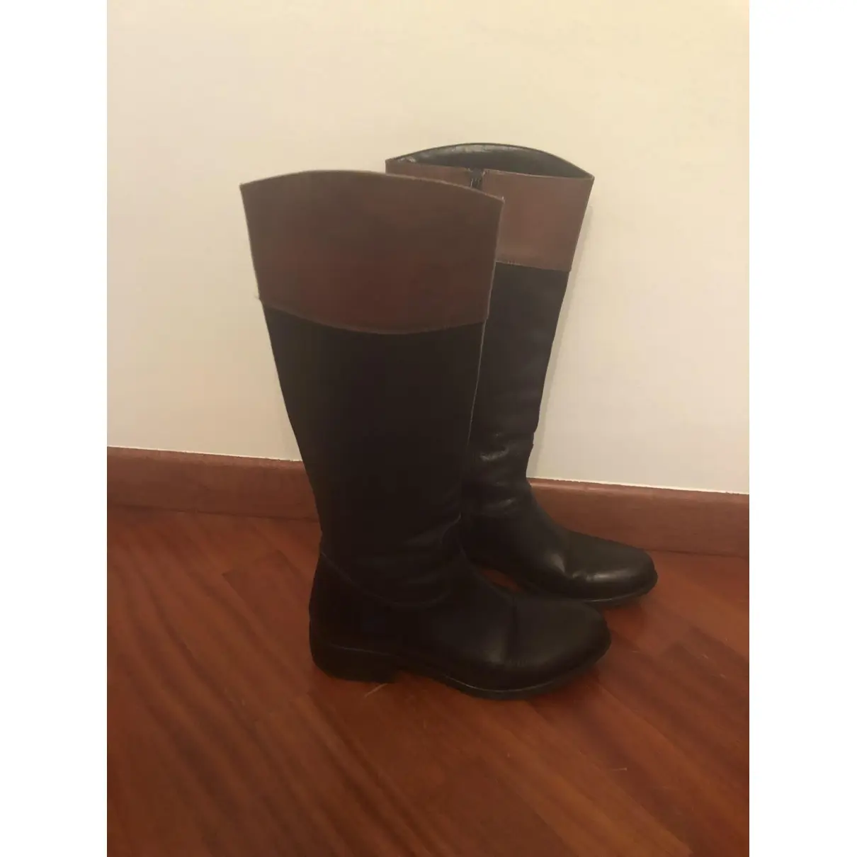 Leather riding boots Pollini