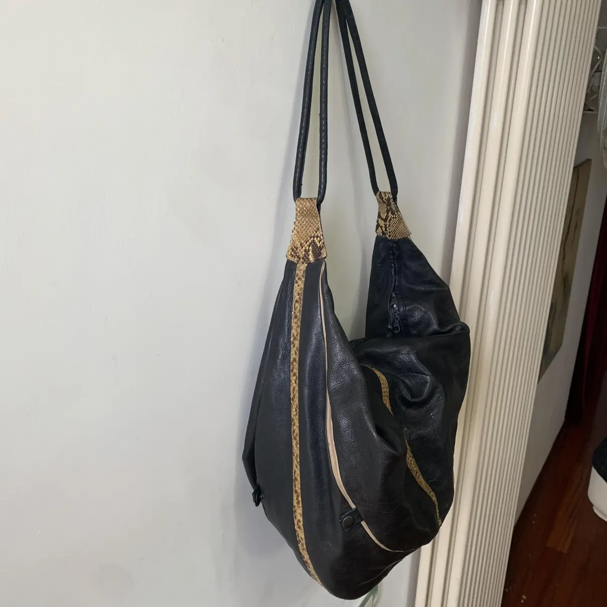 Leather handbag Pollini - Vintage