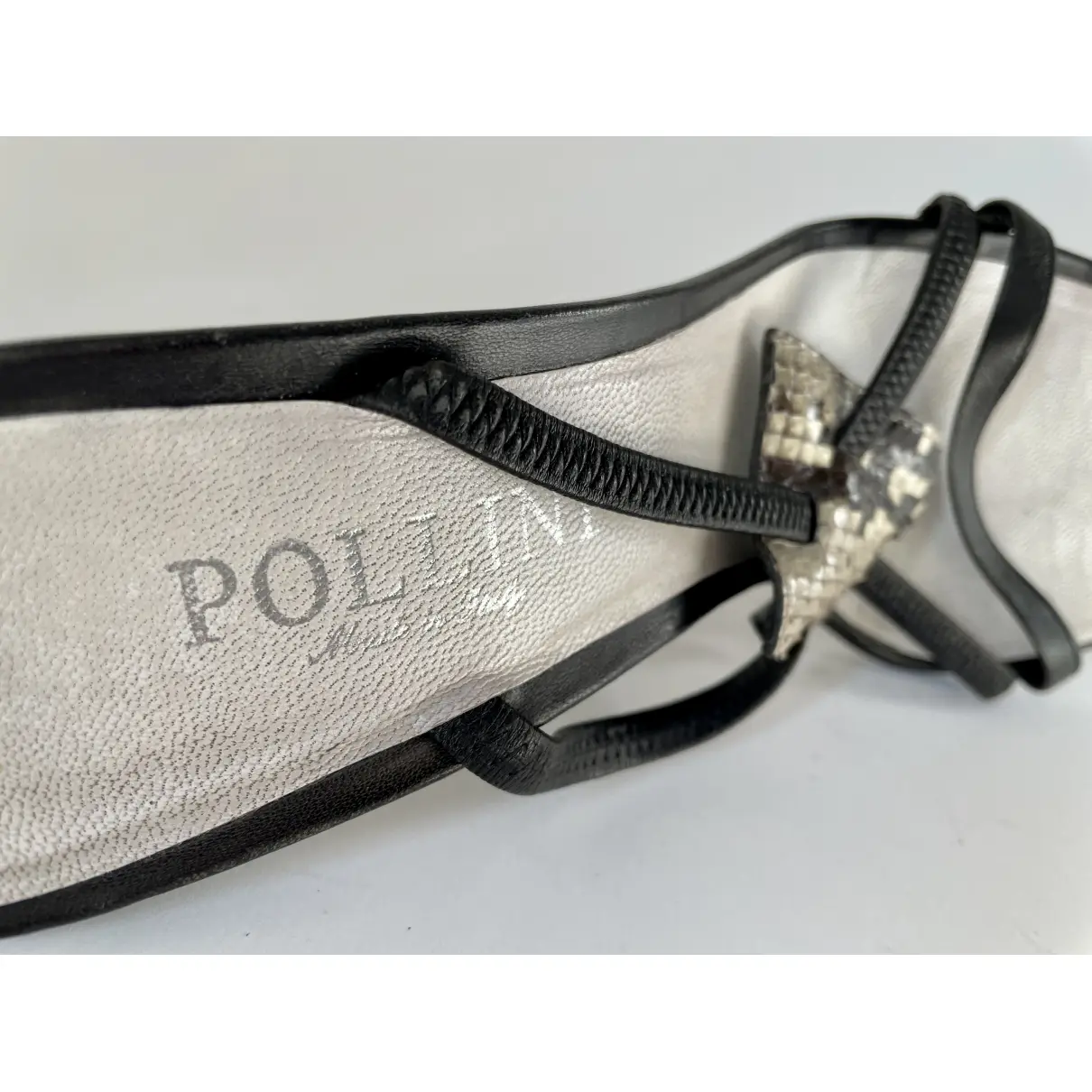 Leather sandal Pollini - Vintage