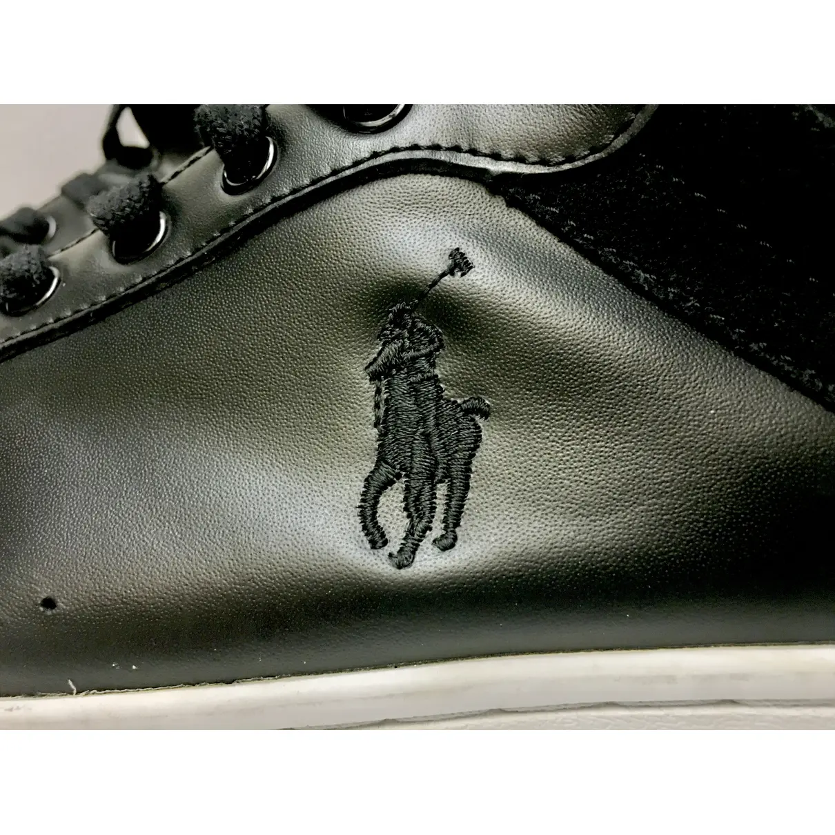 Leather high trainers Polo Ralph Lauren - Vintage