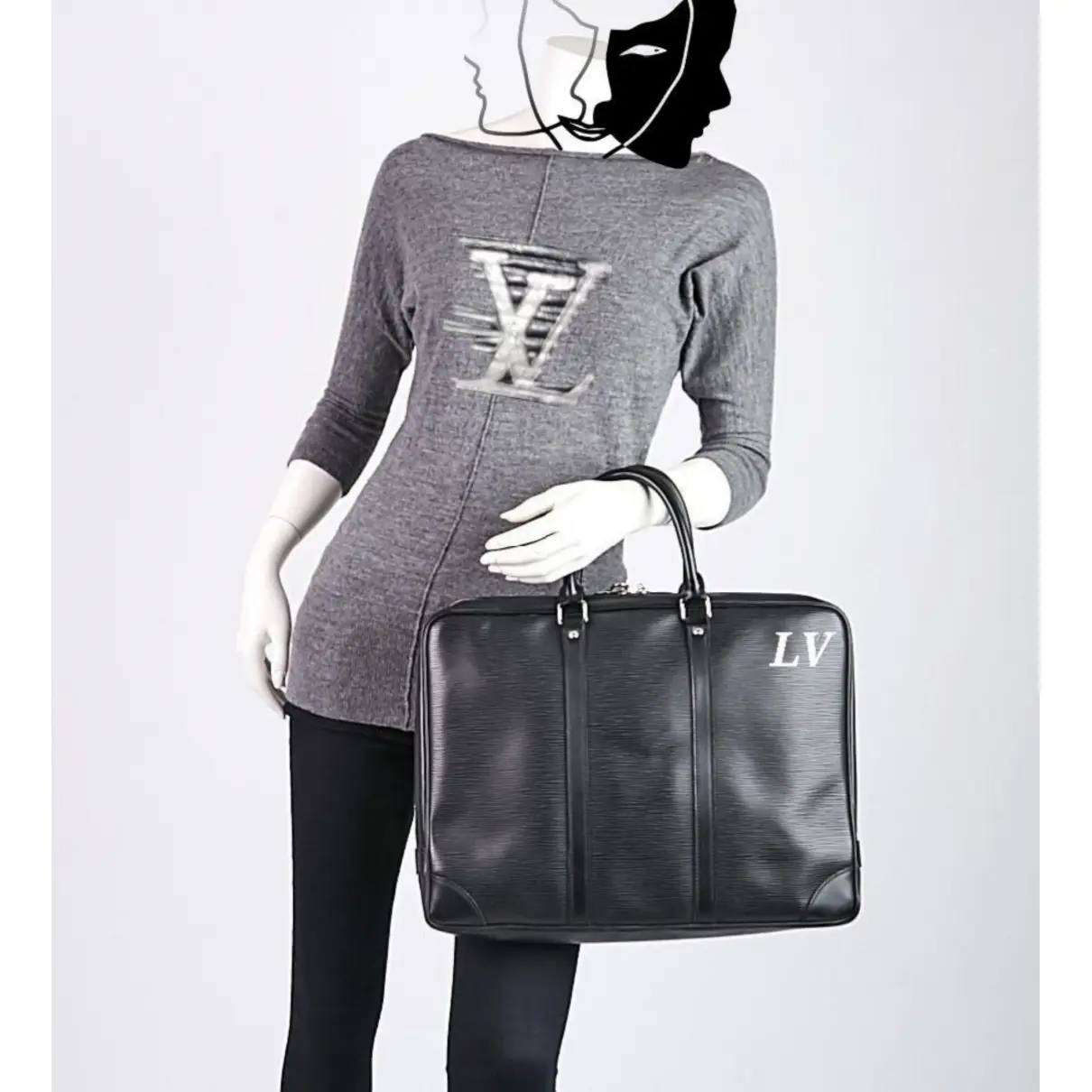 Buy Louis Vuitton Porte Documents Voyage leather bag online - Vintage