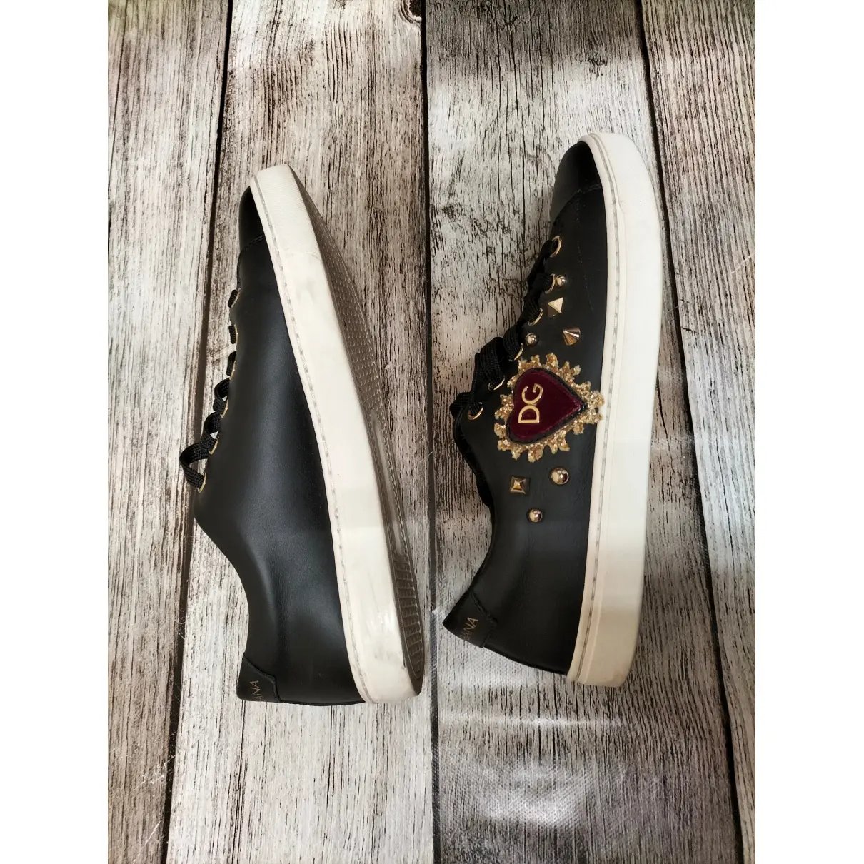 Portofino leather trainers Dolce & Gabbana
