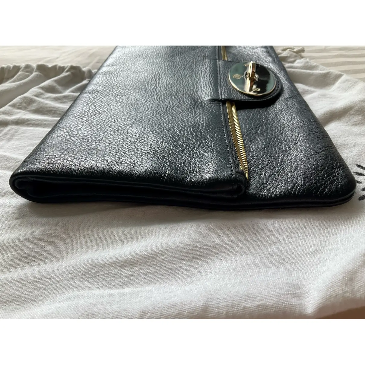 Postman's Lock leather clutch bag Mulberry