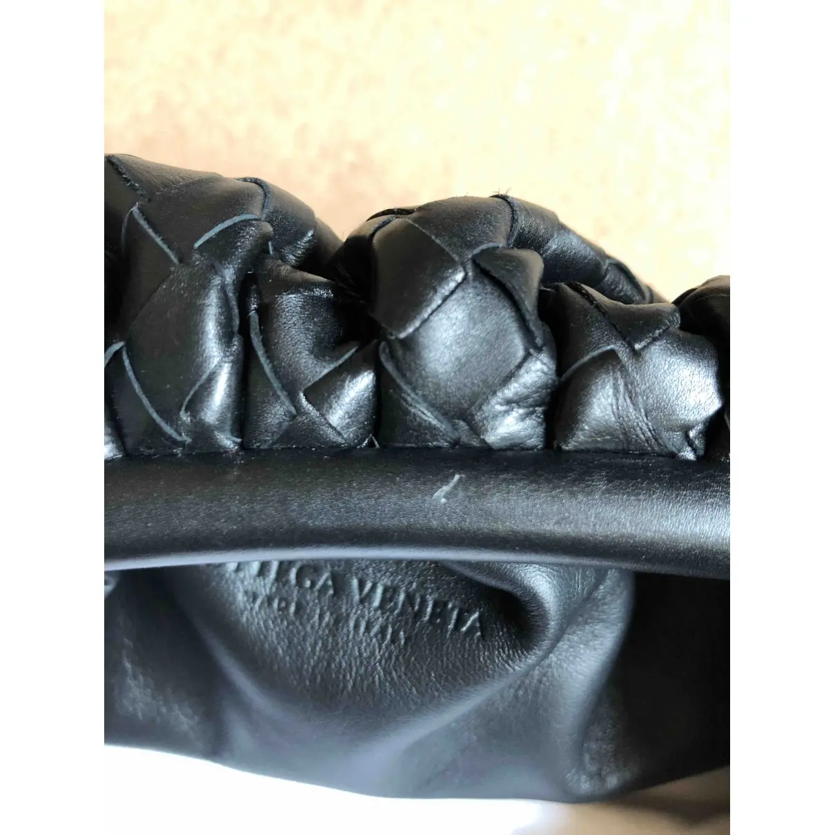 Pouch leather clutch bag Bottega Veneta