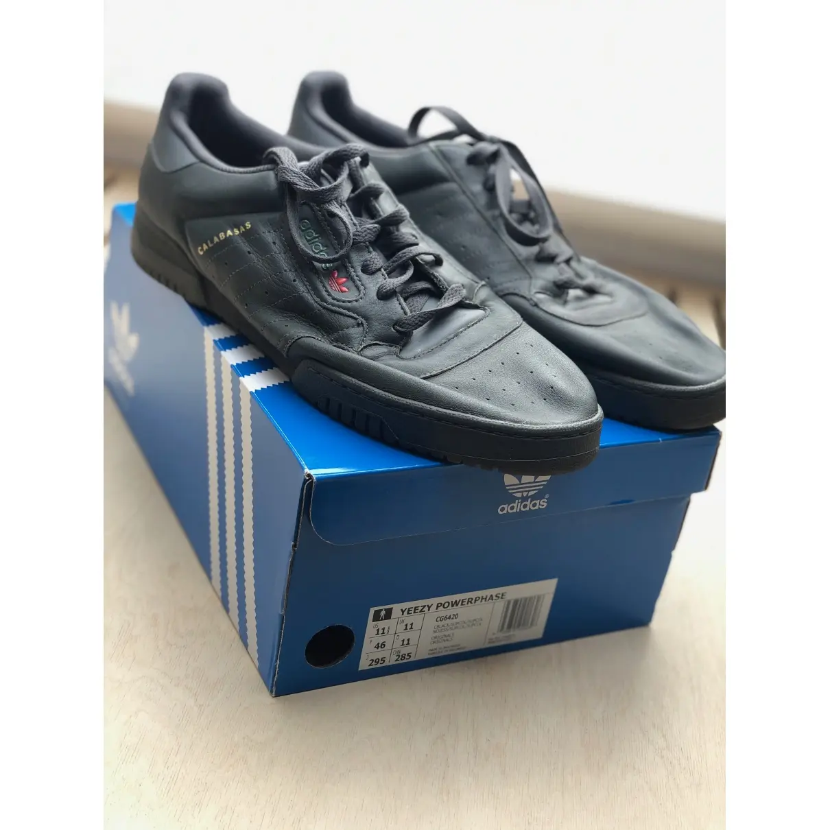 Yeezy x Adidas POWERPHASE leather low trainers for sale