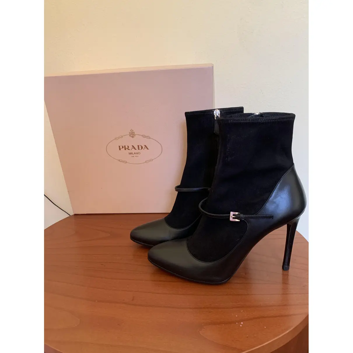 Buy Prada Leather ankle boots online