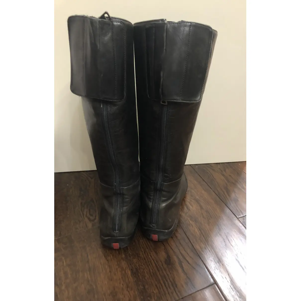 Leather riding boots Prada - Vintage