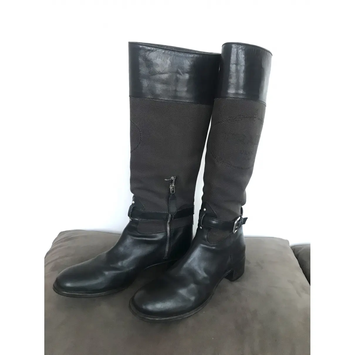 Buy Prada Leather riding boots online - Vintage
