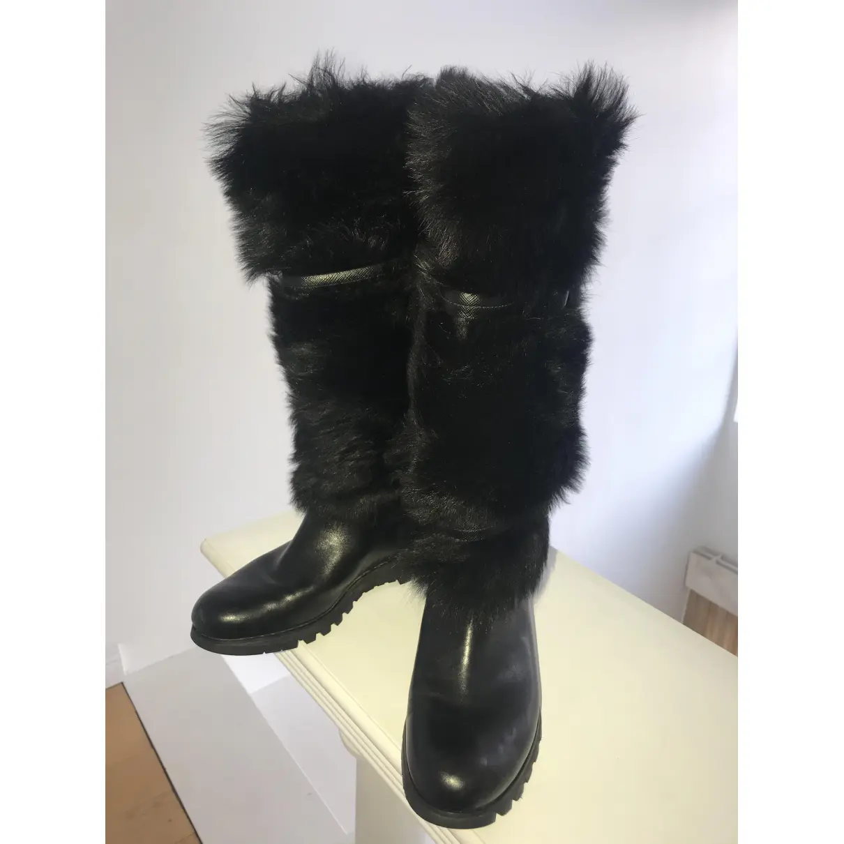 Buy Prada Leather snow boots online